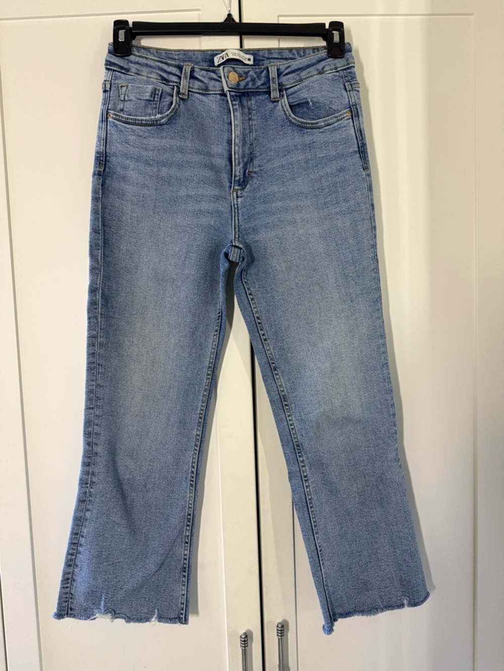 Zara Light Blue Flare Jeans